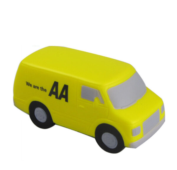 Custom different color services van/car shape stress toy/Transit Van Stress Reliever